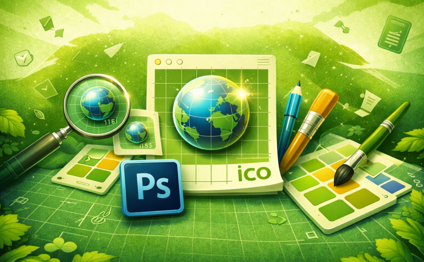 Secrets of favicon.ico or How to Create a Website Icon in Photoshop